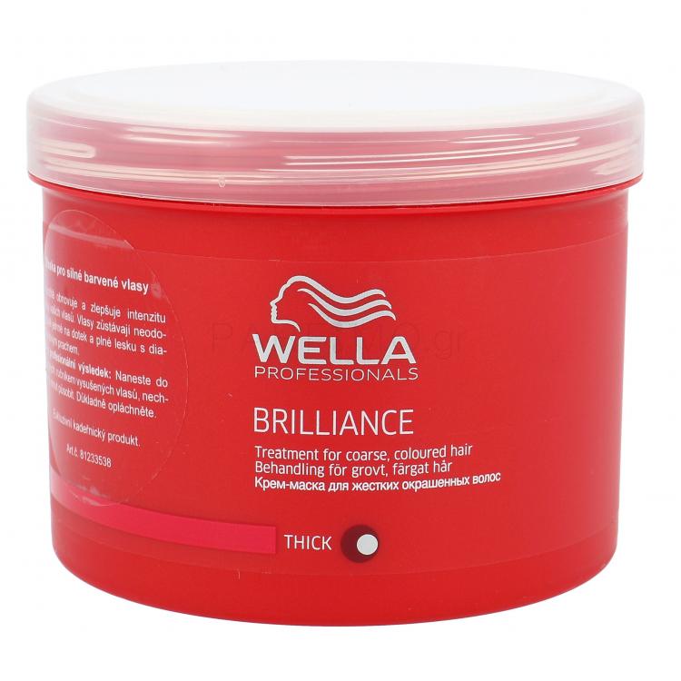 Wella Professionals Brilliance Thick Hair Μάσκα μαλλιών για γυναίκες 500 ml