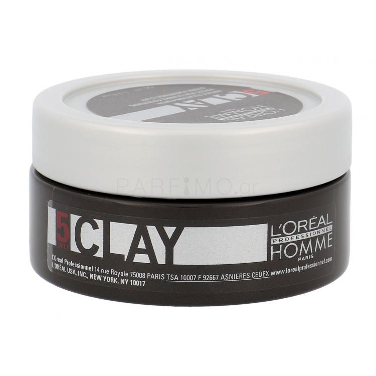 L&#039;Oréal Professionnel Homme Clay Προϊόντα κομμωτικής για άνδρες 50 ml