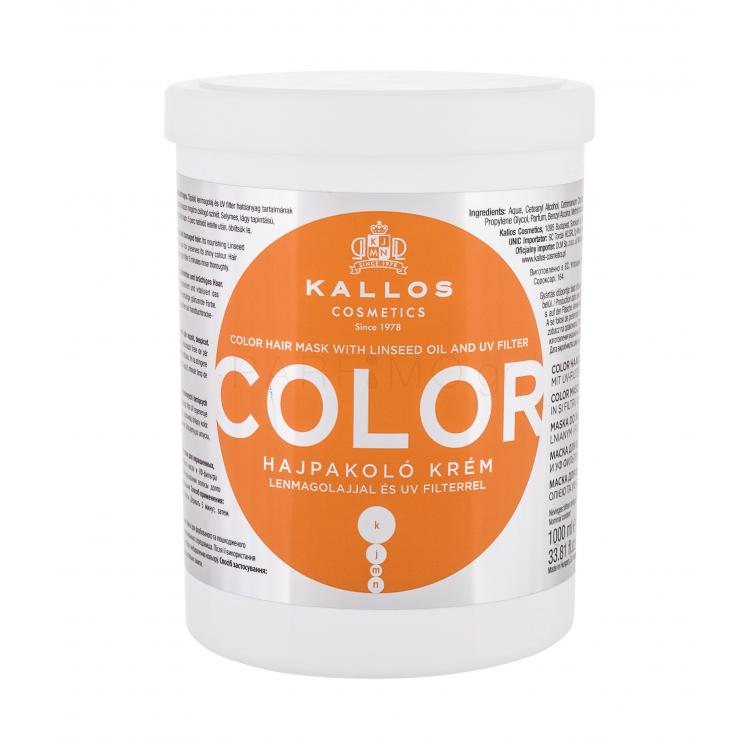 Kallos Cosmetics Color Μάσκα μαλλιών για γυναίκες 1000 ml