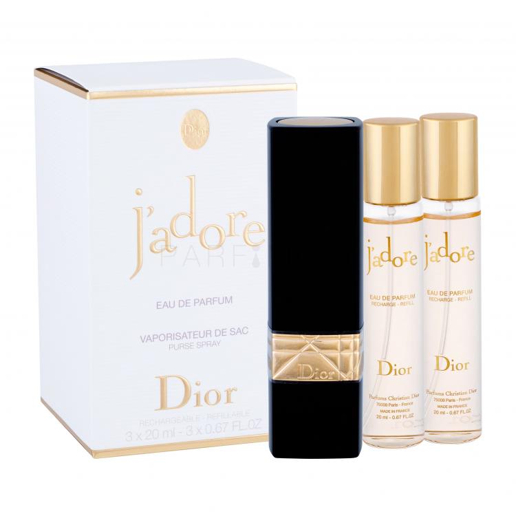 Christian Dior J&#039;adore Eau de Parfum για γυναίκες Επαναπληρώσιμο 3x20 ml