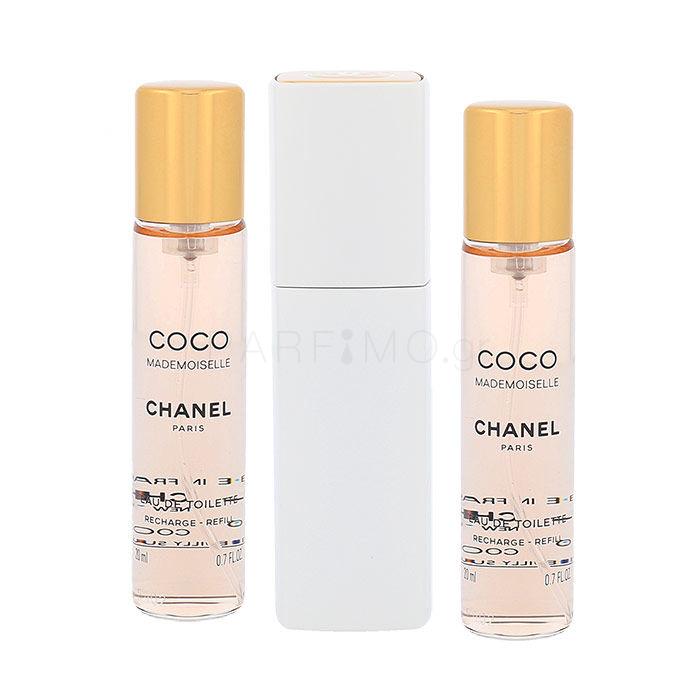 Chanel Coco Mademoiselle 3x 20 ml Eau de Toilette για γυναίκες Twist and Spray 20 ml TESTER