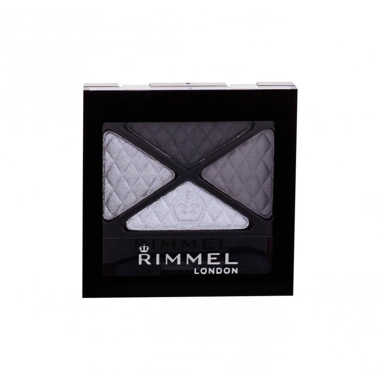 Rimmel London Glam Eyes Quad Σκιές ματιών για γυναίκες 4,2 gr Απόχρωση 001 Smokey Noir