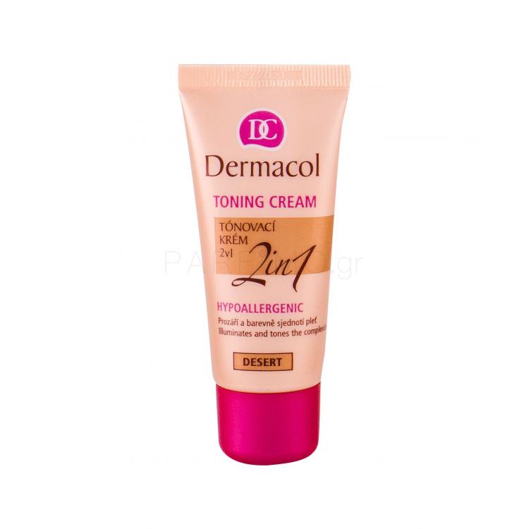 Dermacol Toning Cream 2in1 ΒΒ κρέμα για γυναίκες 30 ml Απόχρωση Desert