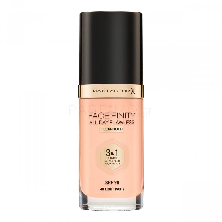 Max Factor Facefinity All Day Flawless SPF20 Make up για γυναίκες 30 ml Απόχρωση 40 Light Ivory