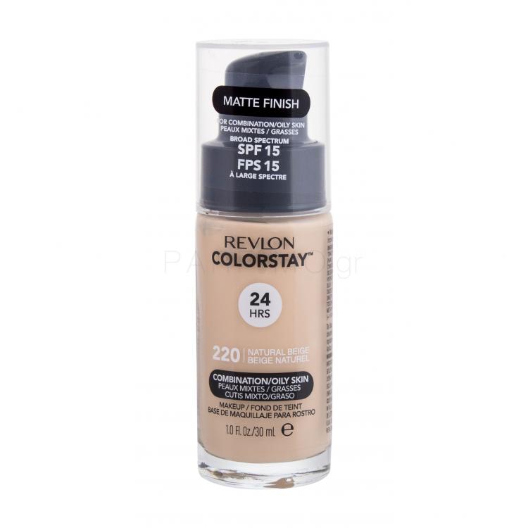 Revlon Colorstay™ Combination Oily Skin SPF15 Make up για γυναίκες 30 ml Απόχρωση 220 Natural Beige
