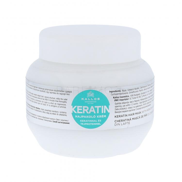 Kallos Cosmetics Keratin Μάσκα μαλλιών για γυναίκες 275 ml