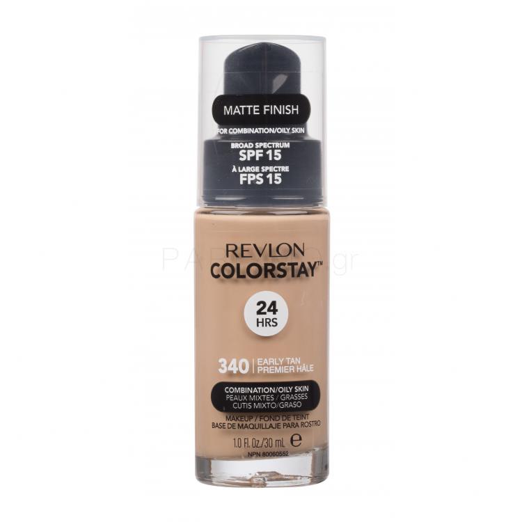 Revlon Colorstay Combination Oily Skin SPF15 Make up για γυναίκες 30 ml Απόχρωση 340 Early Tan