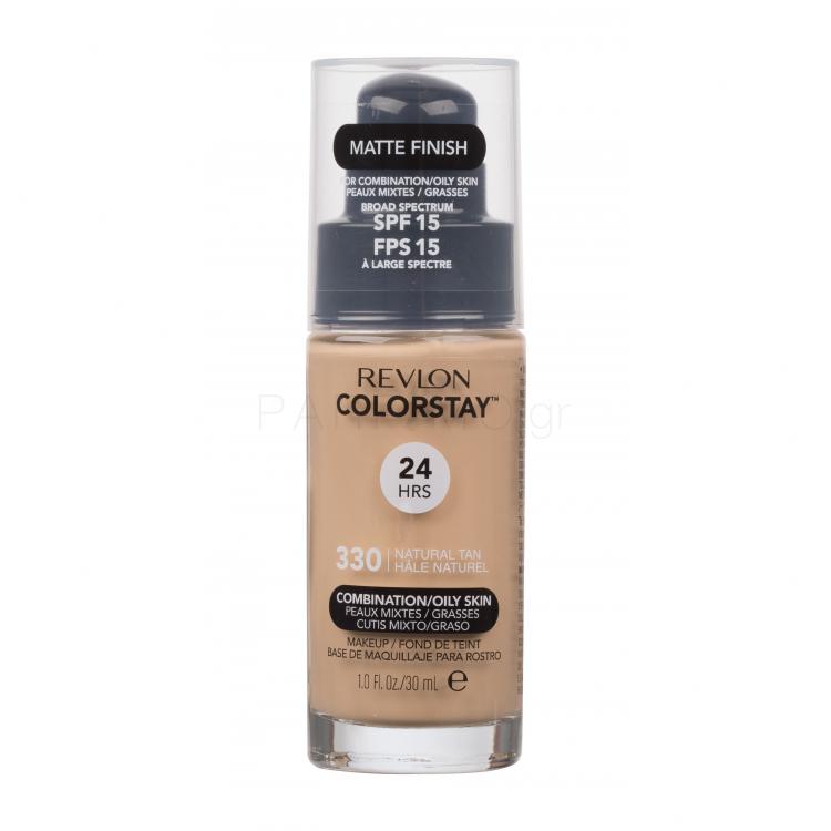 Revlon Colorstay Combination Oily Skin SPF15 Make up για γυναίκες 30 ml Απόχρωση 330 Natural Tan
