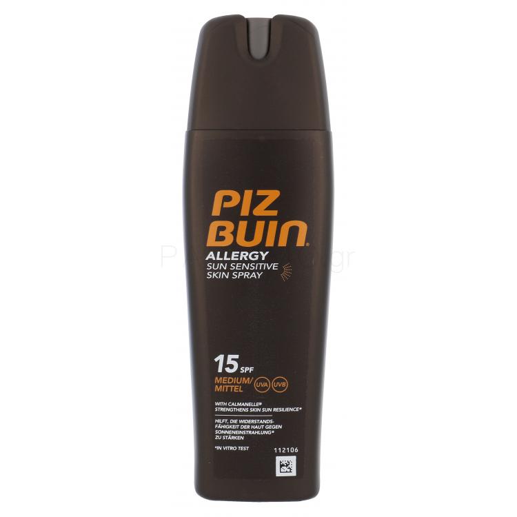 PIZ BUIN Allergy Sun Sensitive Skin Spray SPF15 Αντιηλιακό προϊόν για το σώμα 200 ml