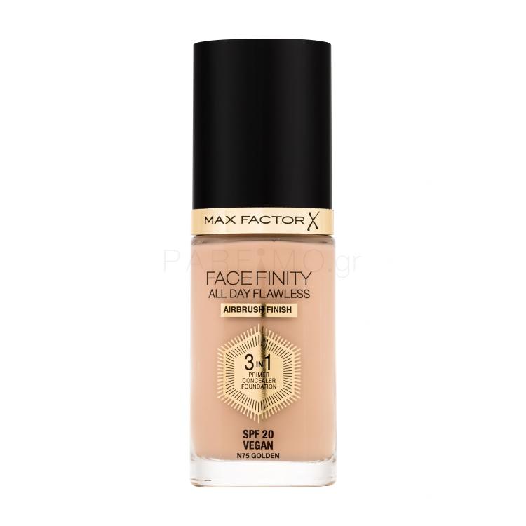 Max Factor Facefinity All Day Flawless SPF20 Make up για γυναίκες 30 ml Απόχρωση N75 Golden