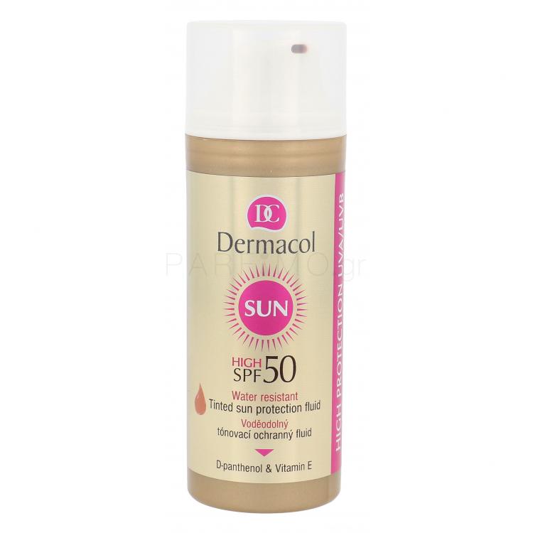 Dermacol Sun SPF50 Αντιηλιακό προϊόν προσώπου για γυναίκες 50 ml