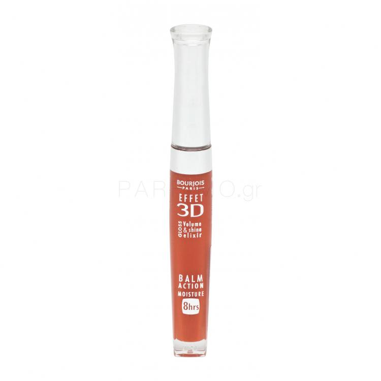 BOURJOIS Paris 3D Effet Lip Gloss για γυναίκες 5,7 ml Απόχρωση 55 Orange Energic