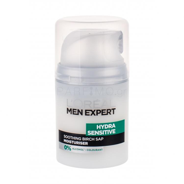 L&#039;Oréal Paris Men Expert Hydra Sensitive Moisturiser Κρέμα προσώπου ημέρας για άνδρες 50 ml