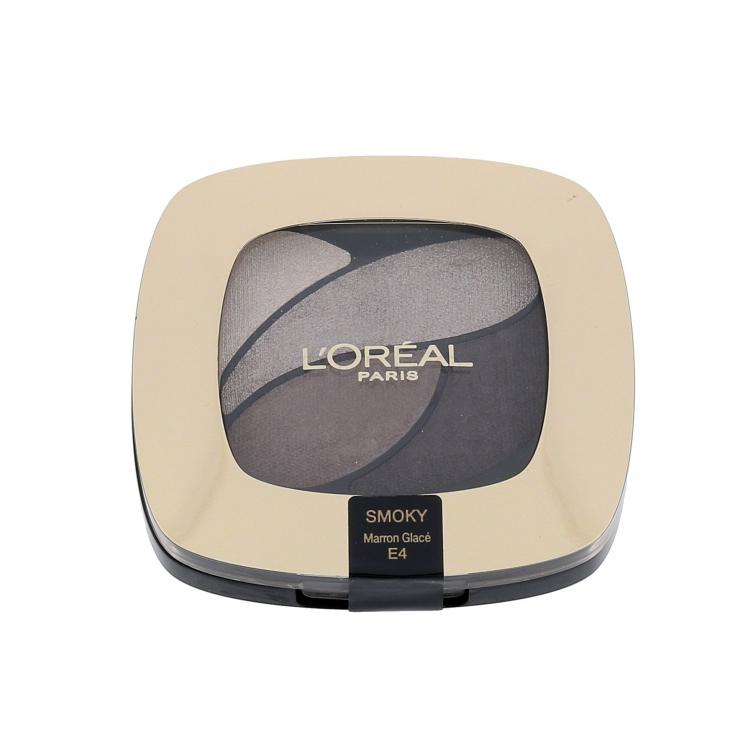 L&#039;Oréal Paris Color Riche Quad Eye Shadows Σκιές ματιών για γυναίκες 2,5 ml Απόχρωση E4 Marron Glacé