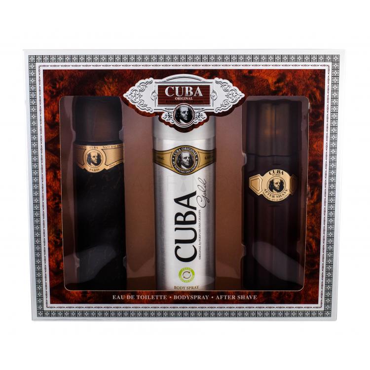 Cuba Gold Σετ δώρου EDT 100 ml + aftershave 100 ml + αποσμητικό 200 ml