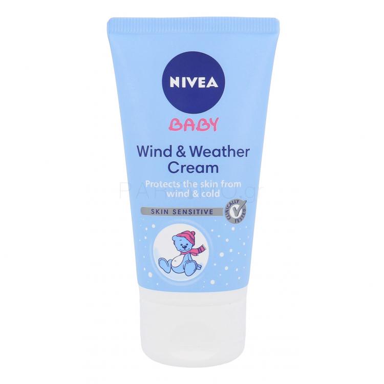 Nivea Baby Wind &amp; Weather Cream Κρέμα προσώπου ημέρας για παιδιά 50 ml