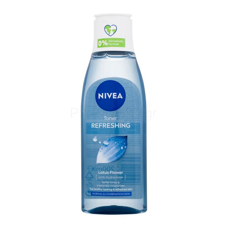 Nivea Refreshing Toner Νερό καθαρισμού προσώπου για γυναίκες 200 ml