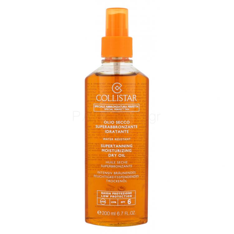Collistar Special Perfect Tan Supertanning Dry Oil SPF6 Αντιηλιακό προϊόν για το σώμα για γυναίκες 200 ml