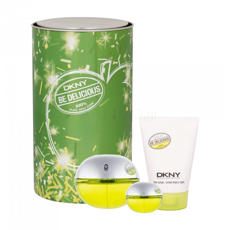 DKNY DKNY Be Delicious Σετ δώρου EDP 100 ml + EDP 7 ml + λοσιόν σώματος 100 ml