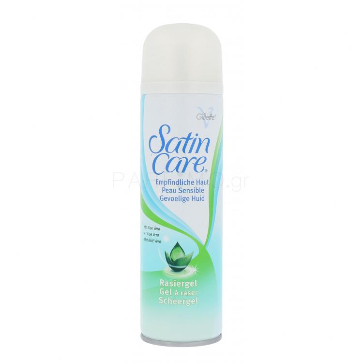 Gillette Satin Care Sensitive Skin Τζελ ξυρίσματος για γυναίκες 200 ml