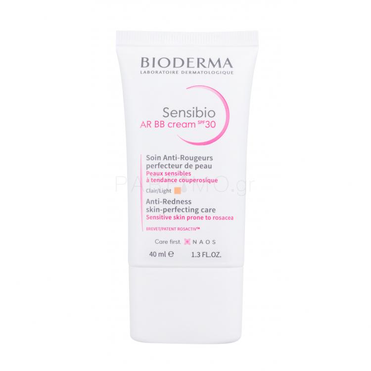BIODERMA Sensibio AR BB Cream SPF30 ΒΒ κρέμα για γυναίκες 40 ml Απόχρωση Clair Light