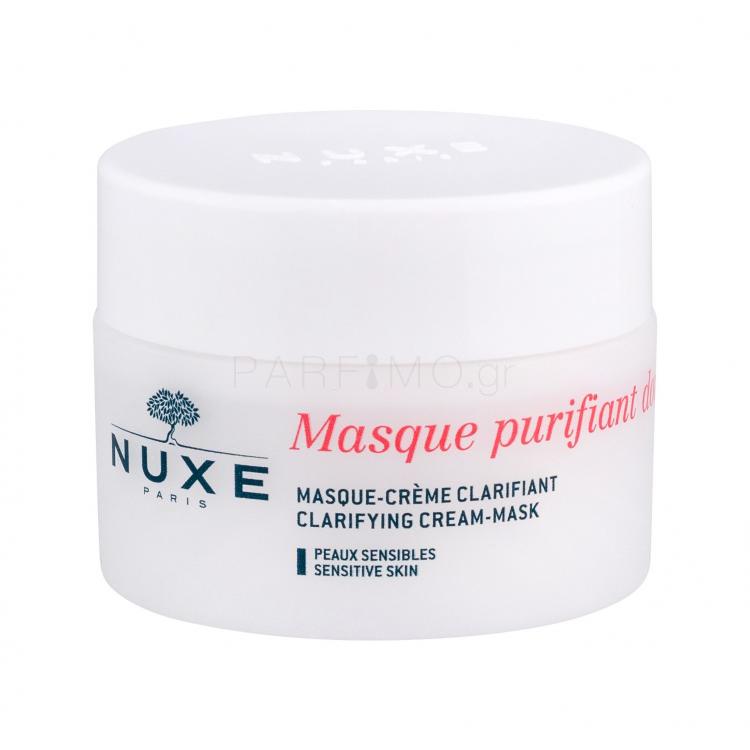 NUXE Rose Petals Cleanser Clarifying Cream-Mask Μάσκα προσώπου για γυναίκες 50 ml