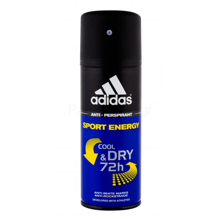 Adidas Sport Energy Cool &amp; Dry 72h Αντιιδρωτικό για άνδρες 150 ml