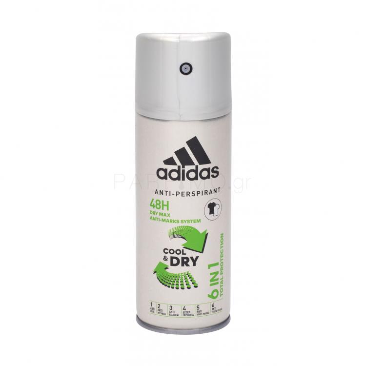 Adidas 6in1 Cool &amp; Dry 48h Αντιιδρωτικό για άνδρες 150 ml