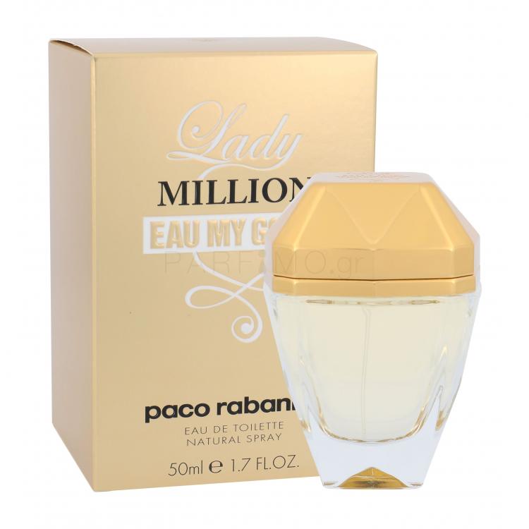 Paco Rabanne Lady Million Eau My Gold! Eau de Toilette για γυναίκες 50 ml