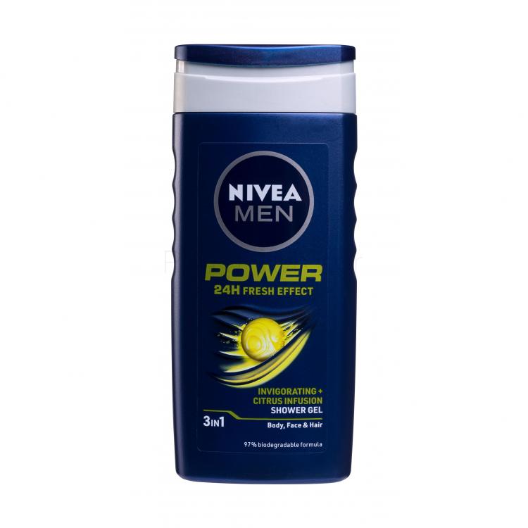 Nivea Men Power Fresh Αφρόλουτρο για άνδρες 250 ml