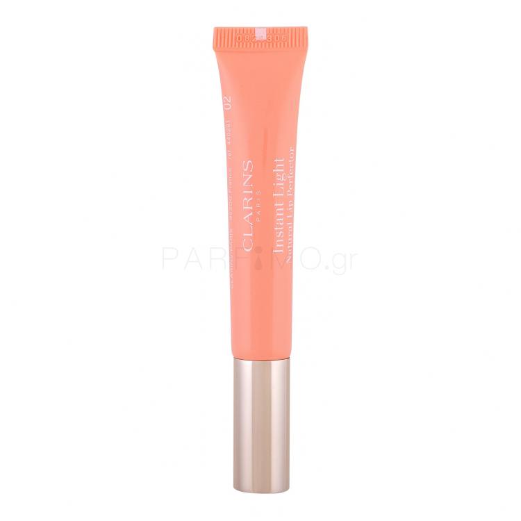 Clarins Instant Light Natural Lip Perfector Lip Gloss για γυναίκες 12 ml Απόχρωση 02 Apricot Shimmer