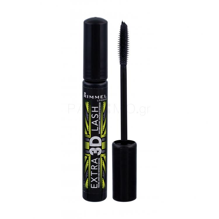 Rimmel London Extra 3D Lash Μάσκαρα για γυναίκες 8 ml Απόχρωση 003 Extreme Black