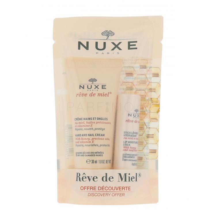 NUXE Rêve de Miel Σετ δώρου κρέμα χεριών και νυχιών 30 ml + βάλσαμο χειλιών 4 g