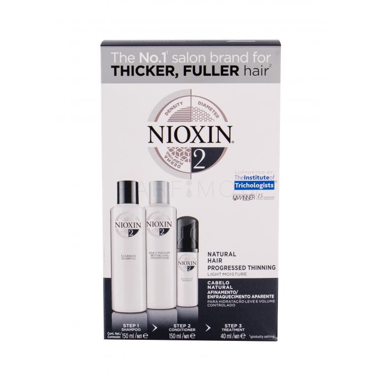 Nioxin System 2 Σετ δώρου για γυναίκες σαμπουάν System 2 150 ml + βάλσαμο System 2 150 ml + περιποίηση των μαλλιών System 2 40 ml