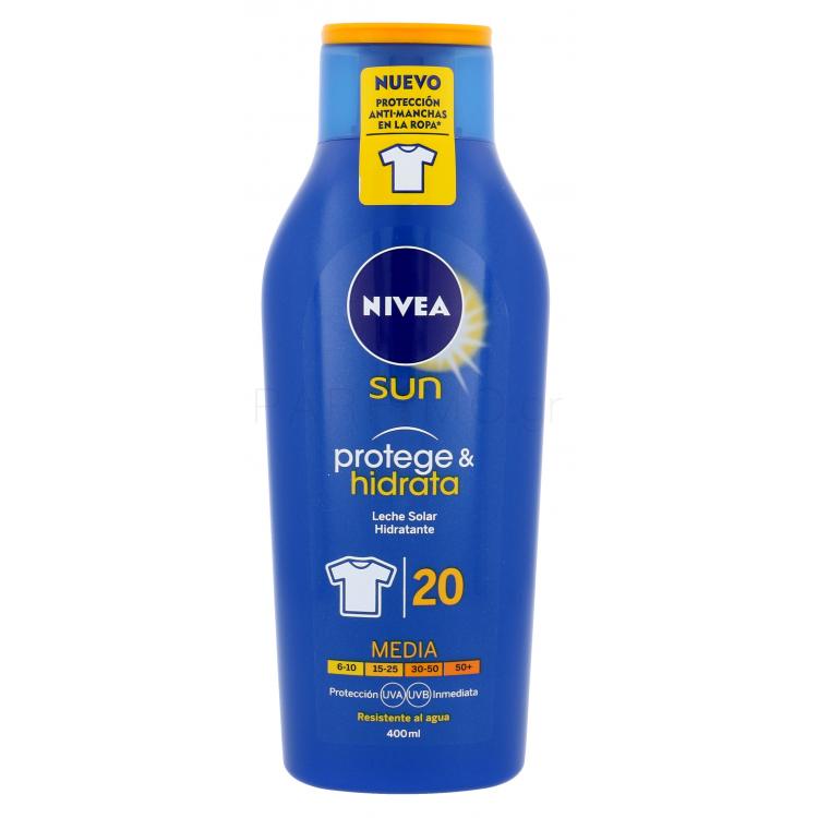 Nivea Sun Protect &amp; Moisture SPF20 Αντιηλιακό προϊόν για το σώμα 400 ml