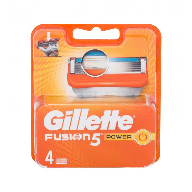 Gillette Fusion5 Power Ανταλλακτικές λεπίδες για άνδρες 4 τεμ