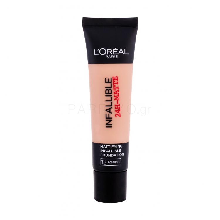 L&#039;Oréal Paris Infaillible 24h-Matte Make up για γυναίκες 35 ml Απόχρωση 13 Rose Beige