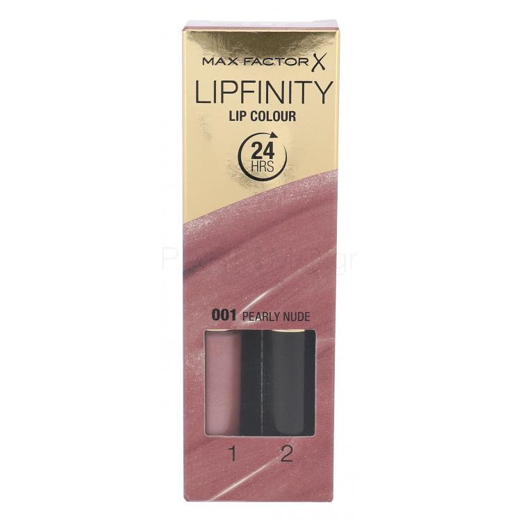 Max Factor Lipfinity 24HRS Lip Colour Κραγιόν για γυναίκες 4,2 gr Απόχρωση 001 Pearly Nude