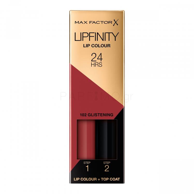 Max Factor Lipfinity 24HRS Lip Colour Κραγιόν για γυναίκες 4,2 gr Απόχρωση 102 Glistening
