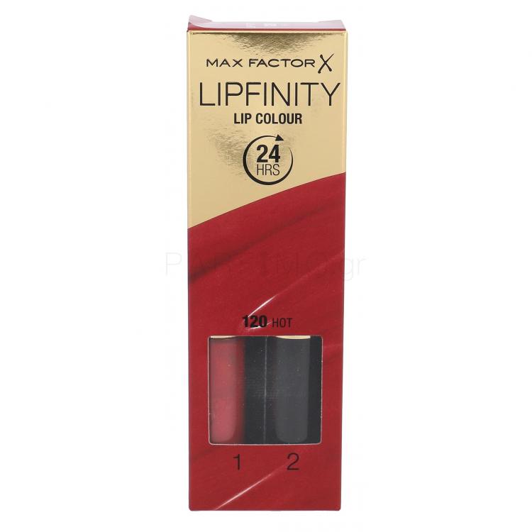 Max Factor Lipfinity 24HRS Lip Colour Κραγιόν για γυναίκες 4,2 gr Απόχρωση 120 Hot