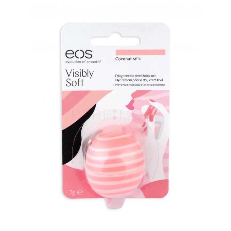 EOS Visibly Soft Βάλσαμο για τα χείλη για γυναίκες 7 gr Απόχρωση Coconut Milk