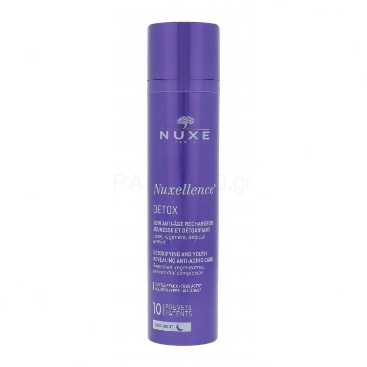 NUXE Nuxellence Detox Anti-Aging Night Care Κρέμα προσώπου νύχτας για γυναίκες 50 ml