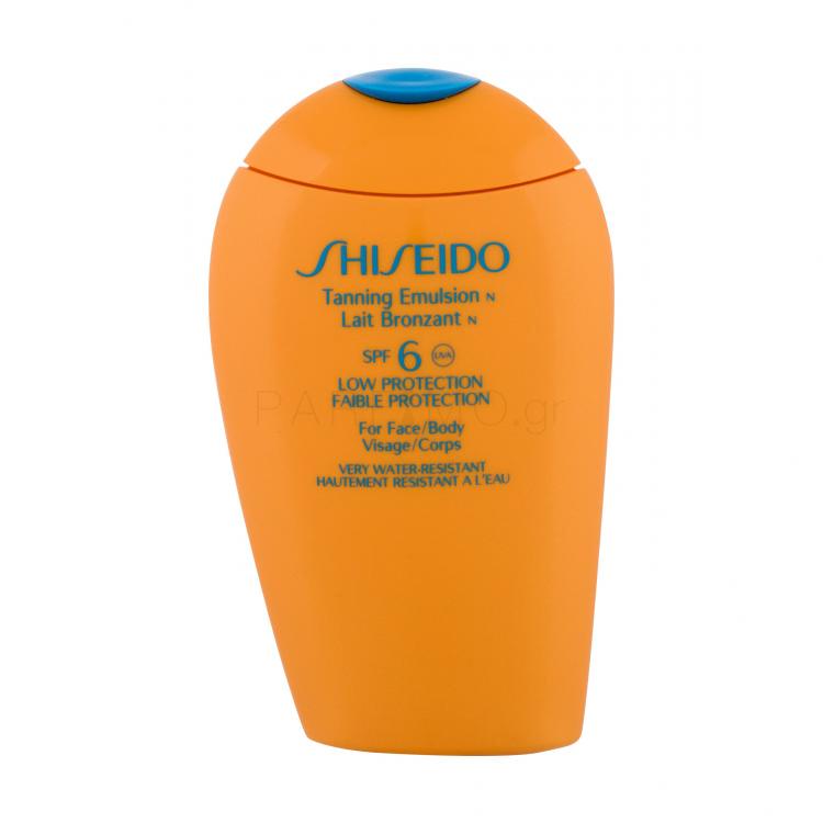 Shiseido Anti-Aging Suncare Tanning Emulsion N SPF6 Αντιηλιακό προϊόν για το σώμα για γυναίκες 150 ml