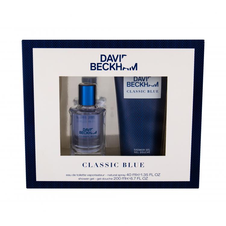 David Beckham Classic Blue Σετ δώρου EDT 40 ml + αφρόλουτρο 200 ml