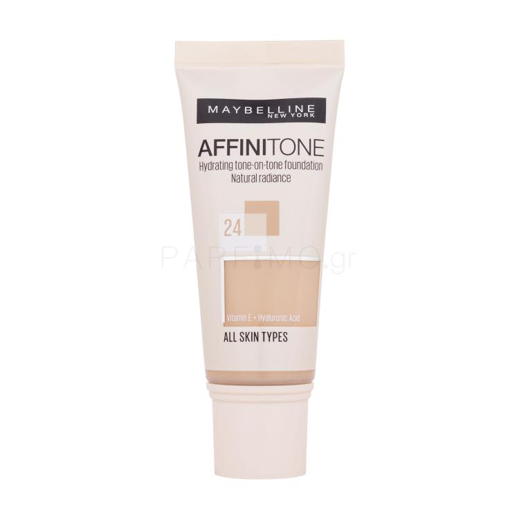 Maybelline Affinitone Make up για γυναίκες 30 ml Απόχρωση 24 Golden Beige