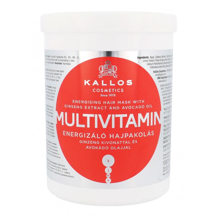 Kallos Cosmetics Multivitamin Μάσκα μαλλιών για γυναίκες 1000 ml