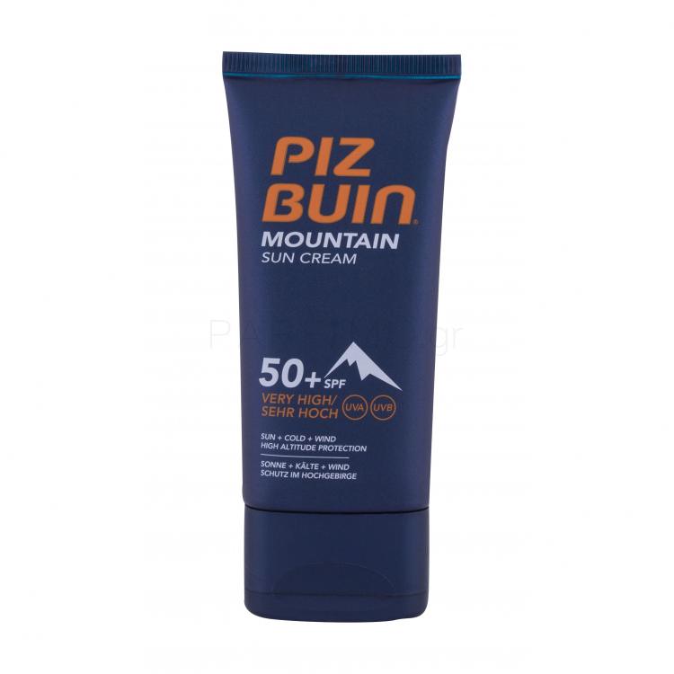 PIZ BUIN Mountain SPF50+ Αντιηλιακό προϊόν προσώπου 50 ml