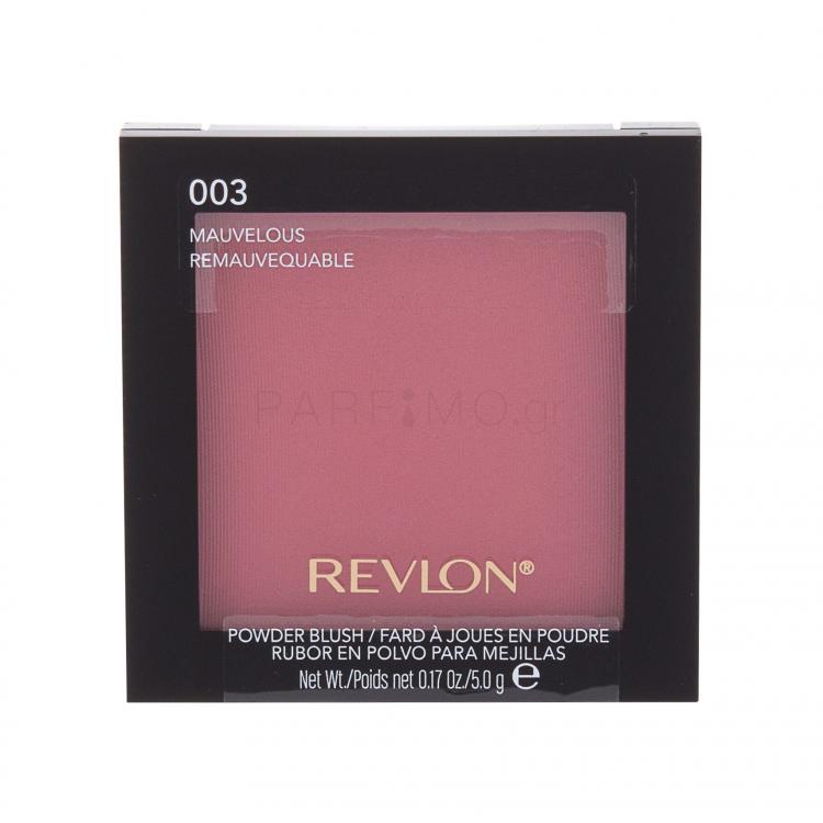Revlon Powder Blush Ρουζ για γυναίκες 5 gr Απόχρωση 003 Mauvelous