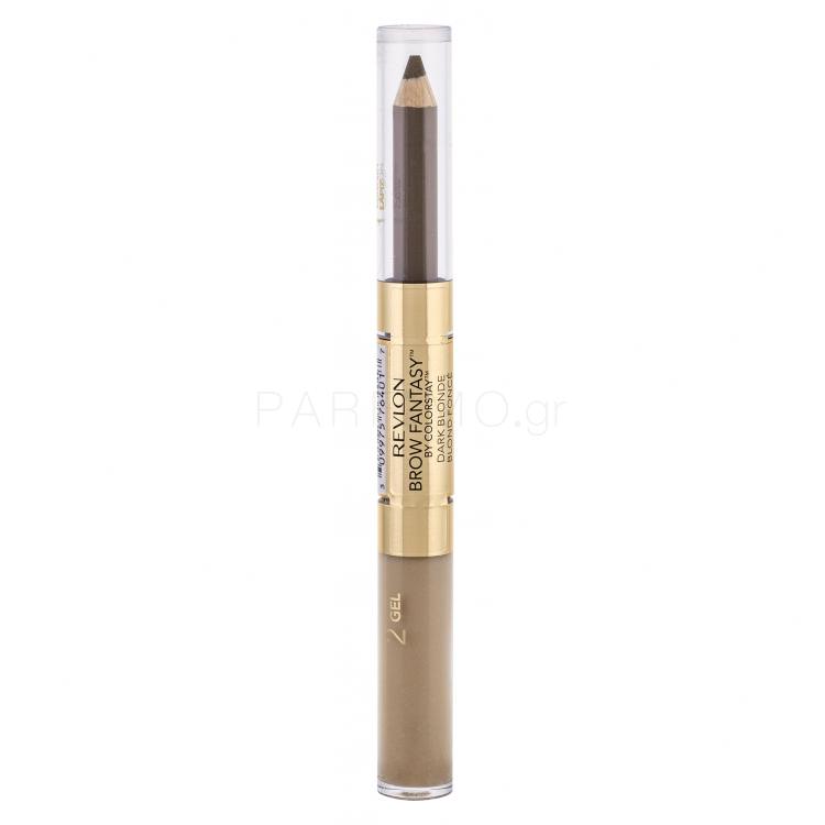 Revlon Brow Fantasy Pencil &amp; Gel Προϊόντα για τη διαμόρφωση φρυδιών για γυναίκες 1,49 gr Απόχρωση Dark Blonde