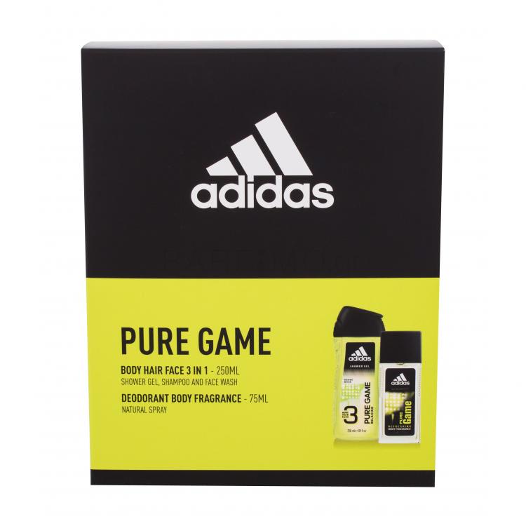 Adidas Pure Game Σετ δώρου αποσμητικό 75 ml + αφρόλουτρο 250 ml
